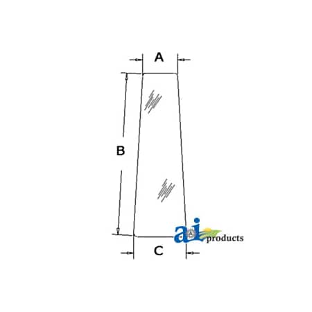 A & I Products Glass, Door, Front (RH) 41.5" x32.5" x2" A-R52880